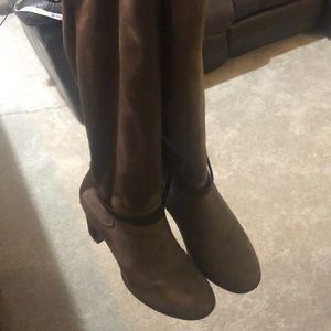 Wide calf over the knee boot